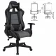 Игровое кресло  "GT Racer GM-100", две подушки, экокожа, черное/серое, 531926. Фото товара с разных ракурсов.