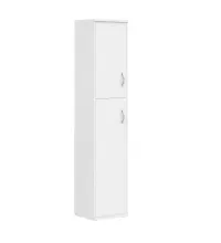 Шкаф колонка с глухой малой и средней дверьми СУ-1.8(L) Белый 406*365*1975 
