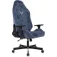 Кресло игровое Knight N1 Fabric синий Light-27 с подголов. крестов. металл. Фото товара с разных ракурсов.