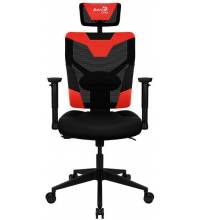Кресло игровое Aerocool Guardian черный/красный сиденье черный эко.кожа/сетка крестов. нейлон