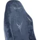 Кресло игровое Knight N1 Fabric синий Light-27 с подголов. крестов. металл. Фото товара с разных ракурсов.