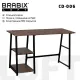 Стол на металлокаркасе BRABIX LOFT CD-006, 1200х500х730 мм, 2 полки, цвет морёный дуб, 641224 главное фото в маленьком размере