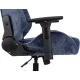 Кресло игровое Knight N1 Fabric синий Light-27 с подголов. крестов. металл. Фото товара с разных ракурсов.