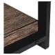 Стол на металлокаркасе BRABIX LOFT CD-006, 1200х500х730 мм, 2 полки, цвет морёный дуб, 641224. Фото товара с разных ракурсов.