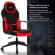 Игровое кресло  "Alpha GM-018", ткань/экокожа, черное/красное, 532637, GM-018_532637. Фото товара с разных ракурсов.