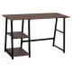 Стол на металлокаркасе BRABIX LOFT CD-006, 1200х500х730 мм, 2 полки, цвет морёный дуб, 641224. Фото товара с разных ракурсов.