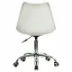 Кресло стул  "Eames MG-310 CH", хром, пластик белый, экокожа белая, 532923. Фото товара с разных ракурсов.